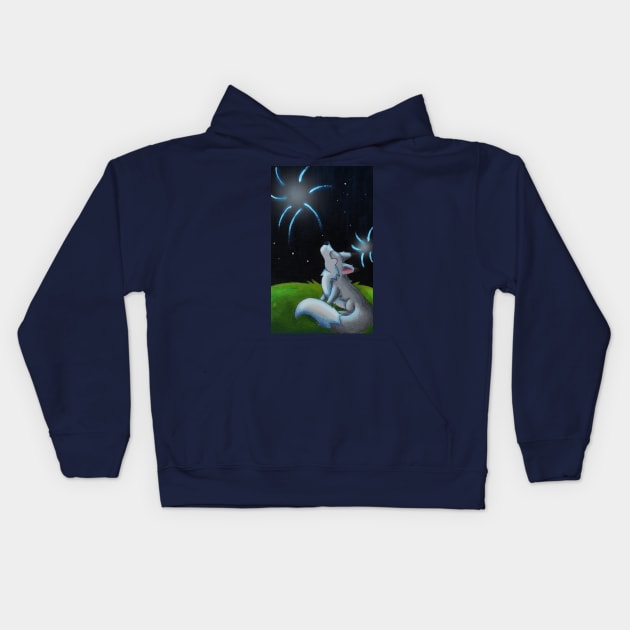 Fireworks Show Kids Hoodie by KristenOKeefeArt